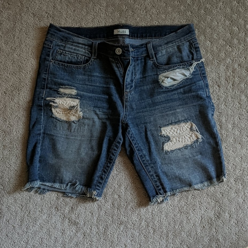 Ripped up shorts